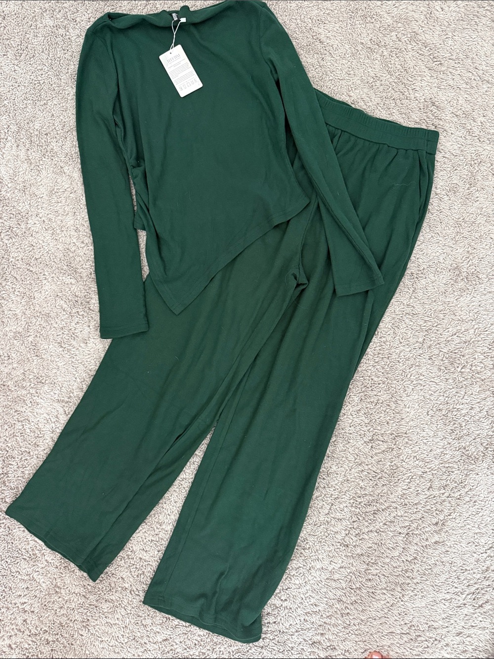 Forest Green Two-Piece Lounge Set